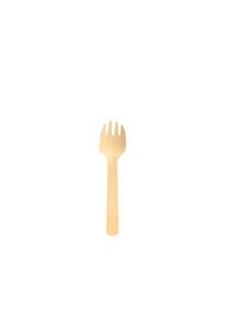 Mini tenedor de madera 105mm (10000Uds)