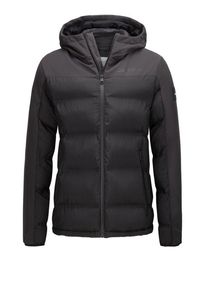 Plus size : Calvin Klein, Quilted jacket with label appliqué in a Black