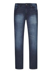 Nadměrná velikost: JP1880, Džíny s 5 kapsami v sepraném vzhledu Modrá