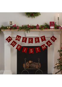 Ginger Ray Velvety Merry Christmas garland 2m