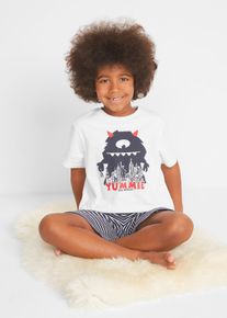 bonprix Pijama corto blanco 128/134