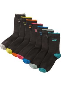 bonprix Skarpety "Dni tygodnia" (7 par), bawełna organiczna czarny 39-42