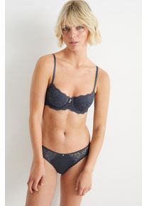 C&Amp;A BH mit Bügel-DEMI-wattiert, Grau, Taille: 90 B