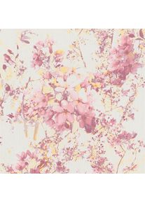 Papier peint intissé fleuri pour couloir | Papier peint romantique vintage pour salon | Tapisserie fleurie rose idéale chambre - 10,05 x 0,53 m