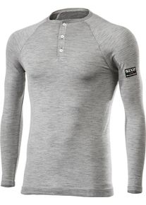 Sixs Serafino Merino, functional shirt longsleeve unisex , color: Light Grey , size: S/M