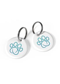 Chatière SUREFLAP, lecteur de puces électroniques, marron.- 2 pendentifs RFID pour collier
