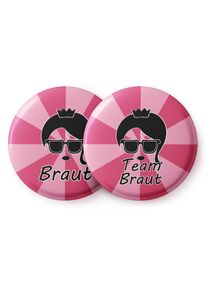 Spielehelden Braut Vintage pink jelv&eacute;nyek leg&eacute;nyb&uacute;cs&uacute; aj&aacute;nd&eacute;k 12 kitűző 5,6 cm extra nagy l&aacute;nyb&uacute;cs&uacute; aj&aacute;nd&eacute;k