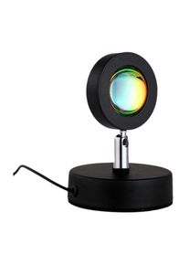 Lampe à LED de Projection Du Coucher de Soleil Rouge, USB 180 ° AtmosphèRe Romantique Photographie Projecteur Lampe Veilleuse pour Chambre Studio