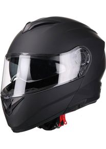 Vito Furio Solid, flip up helmet , color: Matt-Black , size: XL