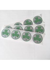 100Pcs Clover Scratch Off Sticker 25mm 1" Inch Round Blank For Secret Code Cover Home Game Wedding