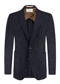 Plus size : Carl Gross, Blazer in a new wool blend, Black Edition in a Blue