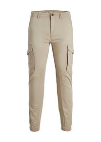 Jack & Jones Plus size : Jack & Jones, Cargo trousers with stretch, Paul in a Beige