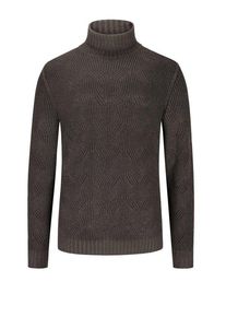 Plus size : Gran Sasso, Turtleneck sweater made of wool in a Brown