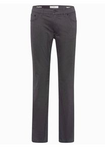 Plus size : Brax, Five-pocket cotton trousers with delicate pattern, Hi-Flex in a Anthracite