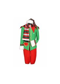Un costume da elfo natalizio e festoso