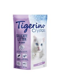 Litière Tigerino Crystals XL-GRAIN Sensitive, sans parfum.- maxi lot % : 6 x 5 L