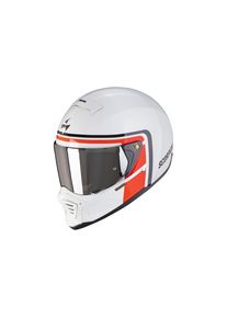 Scorpion Exo-HX1 Nostalgia Streetfighter Motorcycle Helmet (white / red / black)