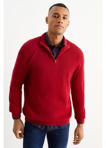 C&Amp;A Pullover und Hemd-Regular Fit-Kent, Rot, Taille: S