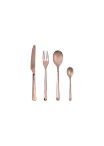 Broste Copenhagen - Cutlery set Hune, 16 pc - Stainless steel - Titanium Espresso