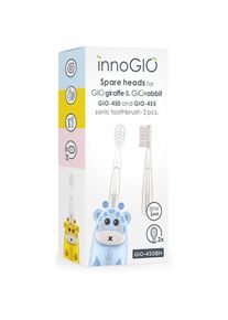 innoGIO GIOGiraffe & GIORabbit Spare Heads Transparent Vervangende Opzetstuk voor Tandenborstel voor Kinderen GIOGiraffe & GIORabbit Sonic Toothbrush