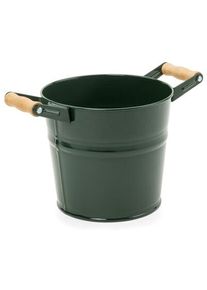 Plantenbak met houten handgrepen