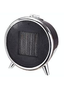 ADLER AD7742 Calefactor Cerámico LED, Portátil, 2 Niveles Potencia, Termostato Automático, Diseño Moderno, Negro/Plata, 1500W