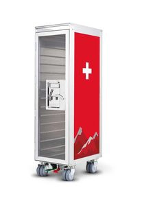 Artwork Swiss Cross Chariot d'avion Bordbar