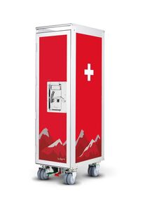 Artwork Swiss Cross Chariot d'avion Bordbar