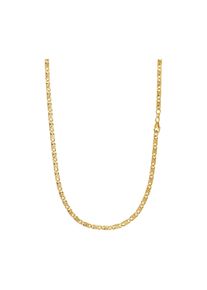 IDENTIM Naszyjnik męski S curb chain złoty łańcuszek męski 3.80mm srebro 925 pozłacane 18 karatowym złotem