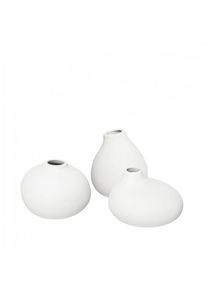 Blomus - Set 3 Vasen -NONA- Farbe White