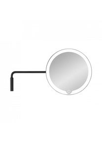 Blomus - LED cosmetic mirror -MODO- colour Black, 5x magnification, with wall bracket