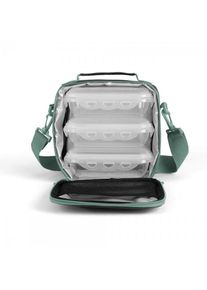 SEP126V - Set sacoche lunch box Gris et vert Isotherme pour conserver vos aliments 6h au frais, avec 3 tupperware - LIVOO