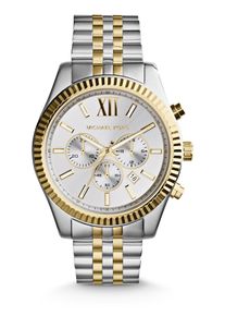 Michael Kors Heren Analoog horloge 'MK8344' goudgeel / zilver One Size