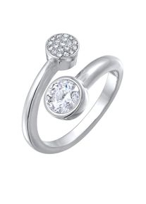 Elli Dames Ring zilver / transparant 54