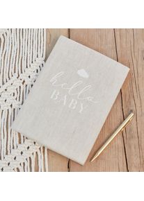 Ginger Ray Libro degli ospiti Hello Baby 22,5 x 16,5 cm