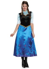 Smiffys Déguisement Anna La Reine des neiges femme bleu