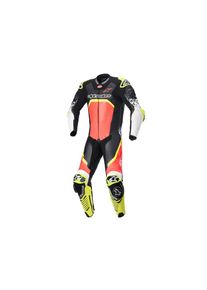 Alpinestars GP Tech V4 skórzany kombinezon jednoczęściowy męski (czarny / czerwony / żółty / biały)
