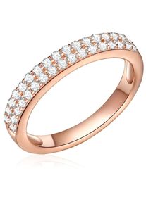 Rafaela Donata Ring Damen rosegold / transparent Größe 58