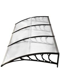 Outsunny 0.9 x 3 m Door Canopy with Modern Polycarbonate Cover, Outdoor Rain Snow Sunlight Protection, Window Awning | Aosom Ireland