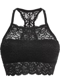 Bralette met racerback - zwart - maat 36 - bonprix