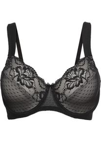 Minimizer bh met gewatteerde bandjes - zwart - maat 100G - bonprix