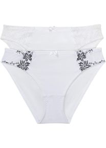 Slip (set van 2) - wit - maat 48/50 (XL) - bonprix
