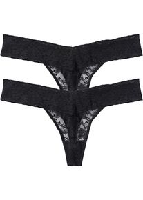 String (set van 2) - zwart - maat 40/42 (M) - bonprix
