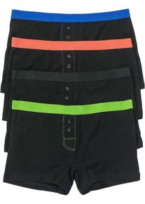 Dames boxer (set van 4) - zwart - maat 56/58 (3XL) - met katoen - bonprix