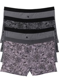 Boxer (set van 4) - paars - maat 32/34 (XS) - met katoen - bonprix
