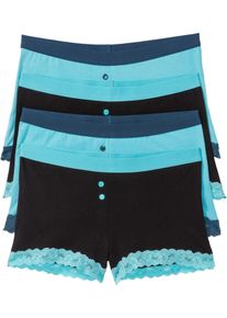 Boxer (set van 4) - blauw - maat 40/42 (M) - met katoen - bonprix