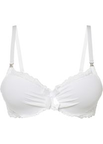 Voorgevormde bh met gerecycled polyamide - wit - maat 85F - bonprix