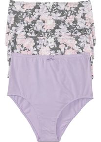 Tailleslip (set van 4) - paars - maat 56/58 (3XL) - met katoen - bonprix