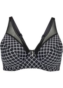 Minimizer bh met mesh - zwart - maat 80C - bonprix