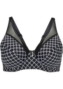 Minimizer bh met mesh - zwart - maat 75F - bonprix